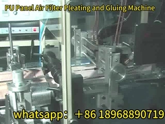 380V/220V Width PU Panel Air Filter Pleating and Gluing Machine