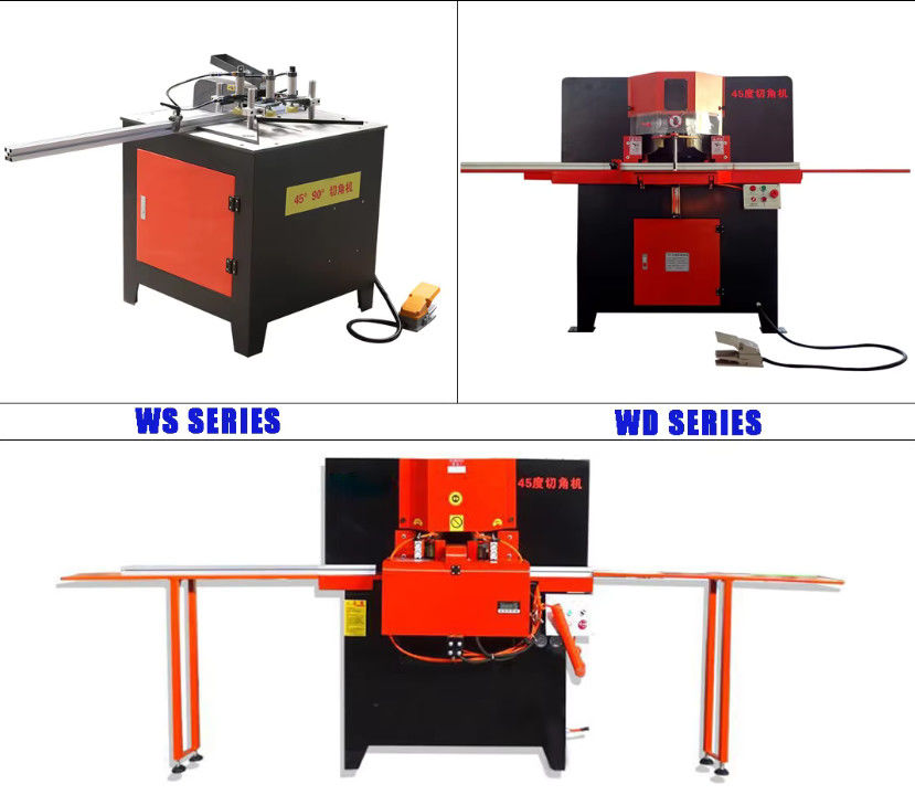 220V Electric HEPA Filter Making Machine Filter Frame 45 Degree Cutting Machine