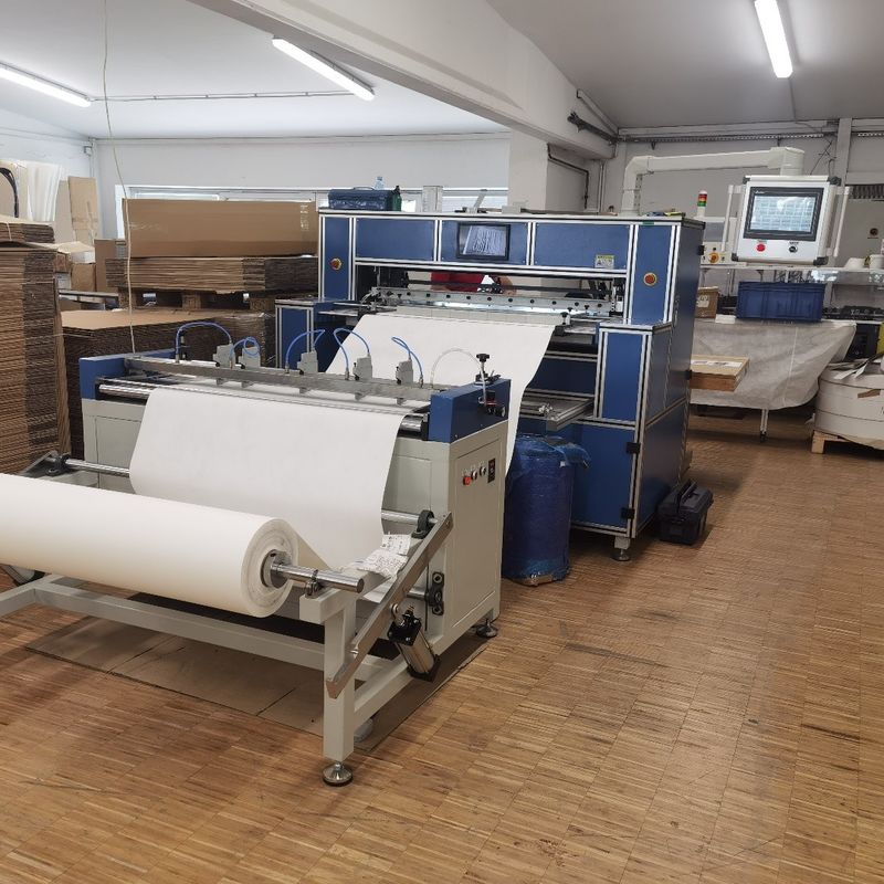 HEPA Filter Paper Knife Pleating Machine Stainless Steel 1250 mm Width