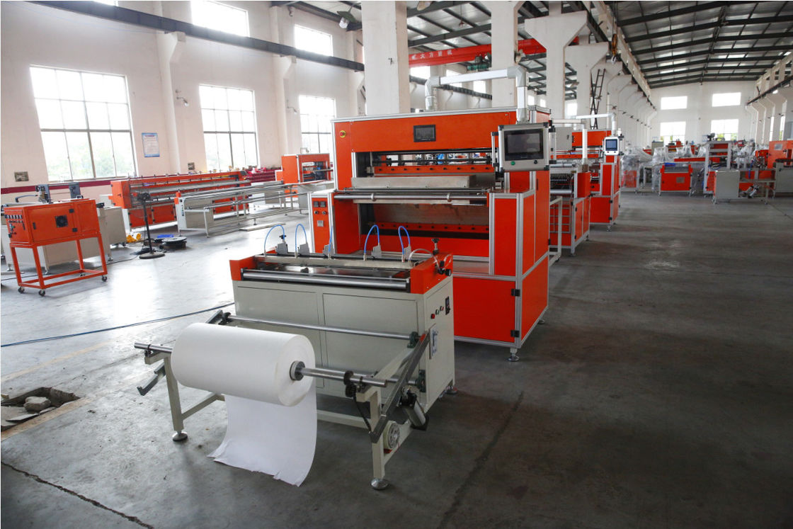 10 - 100mm Depth Purifier Filter Making Machine Pleating And Hotmelt Gluing Machine