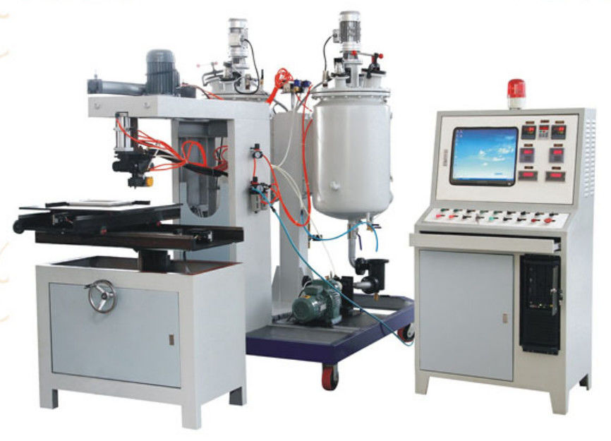 3 Tanks Filter Caps PU Injection Machine 8KW 50Hz Frequency