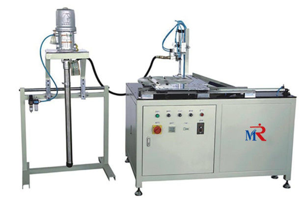 220V / 50Hz Truck Air Filter Making Machine Electric PVC Caps Gluing Machine