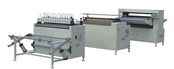 PLC Control HVAC Filter Making Machine 800mm Width Panel Knife Pleating Machine