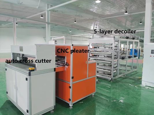 1050mm Width Purifier Filter Making Machine 220V / 380V CNC Knife Pleating Machine