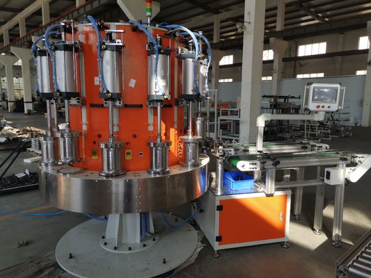 12 Stations Spin On Oil Filter Making Machine Automatic Dry Leak Testing Machine